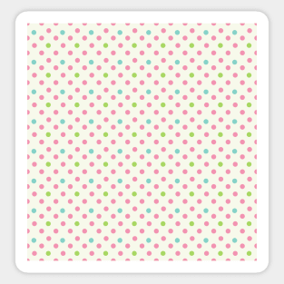 Vintage pattern with polka dots Sticker